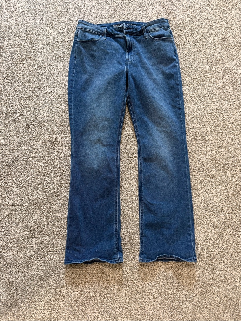 Old Navy Women's Flare Jeans in Dark Blue Wash